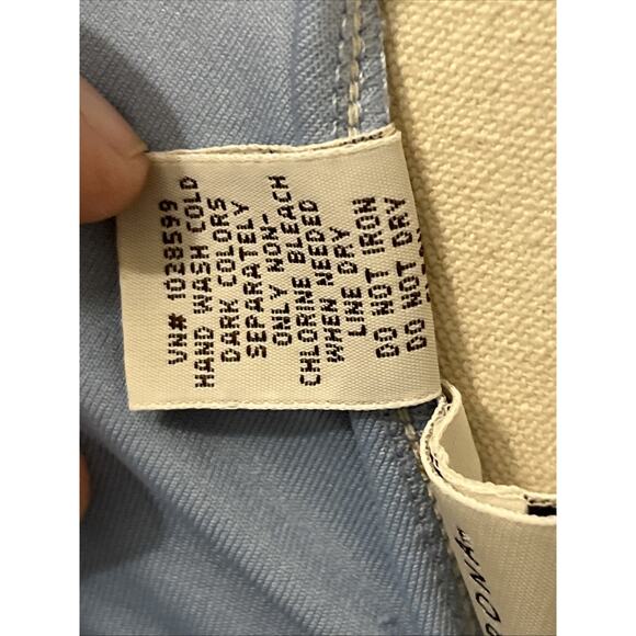 Sexy Bikini Set Light Blue Halter V-Neck Top Size L & Dark Blue Thong Bottom M - Picture 4 of 13